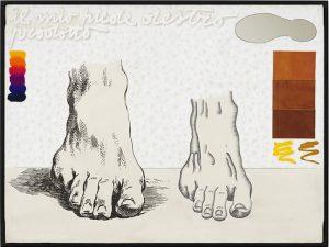  Concetto Pozzati - Il mio piede destro prodotto, 1973